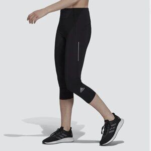 Adidas Own the Run 3/4 Running Crop Leggings Womens SMALL